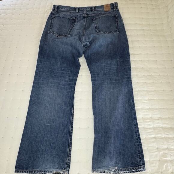 Gap 1969 Standard Relaxed Straight Mid-Rise Denim Jeans Men's 36x32 | Blue - Picture 2 of 11